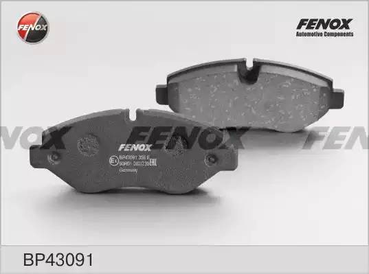 КОЛОДКИ ТОРМОЗНЫЕ ДИСКОВЫЕ ПЕРЕДНИЕ BP43091 FENOX