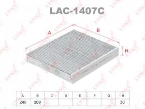 Фильтр салона LAC-1407C LYNXAUTO