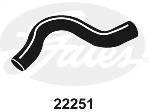 Патрубок системы охлаждения ДВС 22251 GATES
