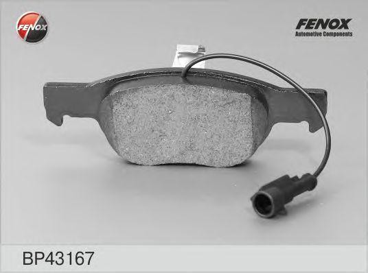 КОЛОДКИ ТОРМОЗНЫЕ ДИСКОВЫЕ ПЕРЕДНИЕ BP43167 FENOX