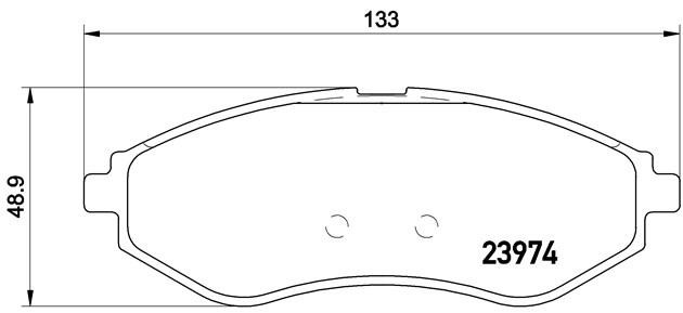 Колодки тормозные дисковые P24048 BREMBO