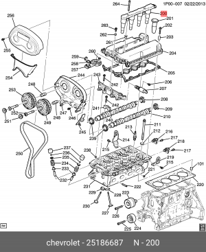 Модуль системы зажигания (комплект) 25186687 CHEVROLET