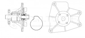 Насос водяной (помпа) LWP1132 LUZAR