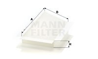 Фильтр салона CU3448 MANN FILTER