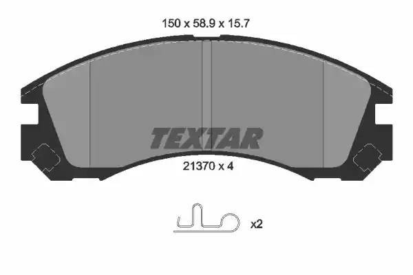 Колодки тормозные дисковые 2137001 TEXTAR