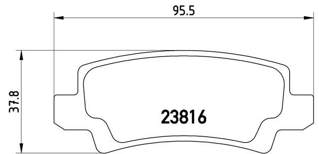 Колодки тормозные дисковые P83065 BREMBO