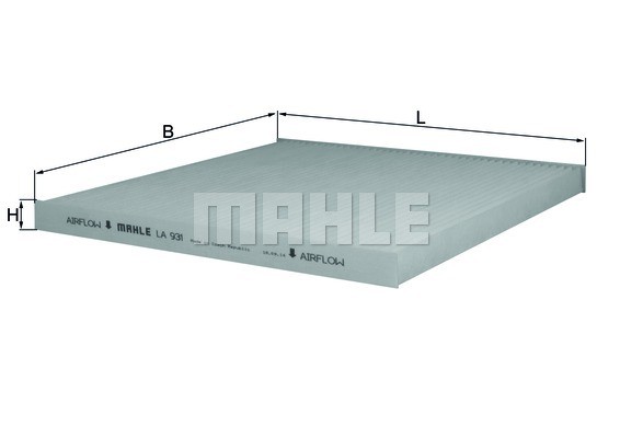 Фильтр салона LA931 MAHLE