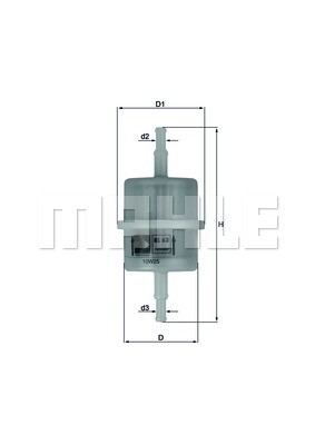 Фильтр топливный KL 63 MAHLE