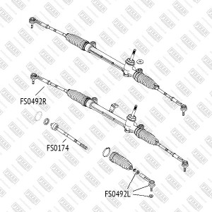 Наконечник рулевой тяги FS0492R FIXAR