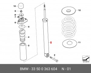 Амортизатор подвески 33 50 0 363 604 BMW