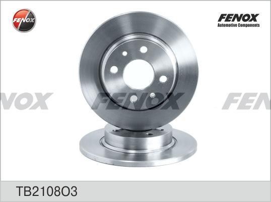 ДИСК ТОРМОЗНОЙ НЕ ВЕНТИЛИРУЕМЫЙ TB2108O3 FENOX