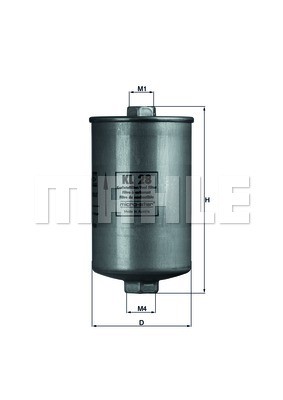 Фильтр топливный KL28 MAHLE