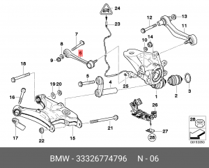Рычаг подвески 33 32 6 774 796 BMW