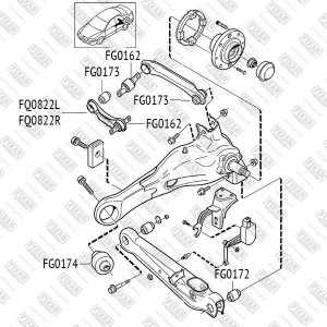 Рычаг подвески FQ0822L FIXAR