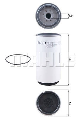Фильтр топливный KC 369D MAHLE