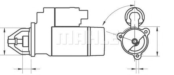 Стартер MS 249 MAHLE
