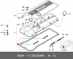 Прокладки ДВС (комплект) 11 12 0 030 496 BMW