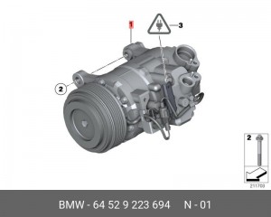Компрессор кондиционера 64 52 9 223 694 BMW