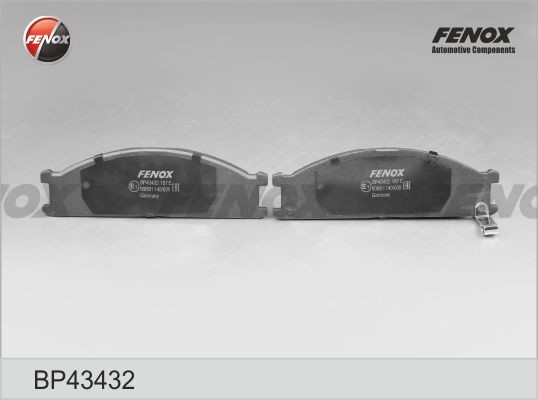 КОЛОДКИ ТОРМОЗНЫЕ ДИСКОВЫЕ ПЕРЕДНИЕ BP43432 FENOX