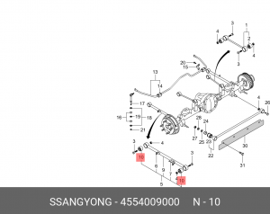 Сайлентблок 4554009000 SSANG YONG