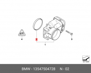Прокладка впускного коллектора 13547504728 BMW