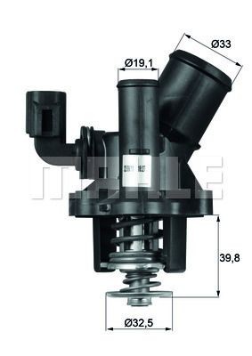 Термостат системы охлаждения TM 17 98 MAHLE