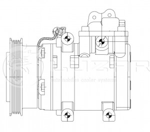 Компрессор кондиционера LCAC0885 LUZAR