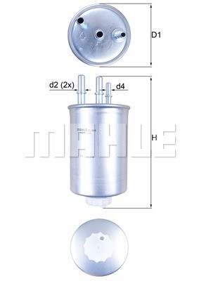 Фильтр топливный KL505 MAHLE