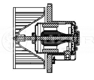 Электровентилятор отопителя LFH08A1 LUZAR