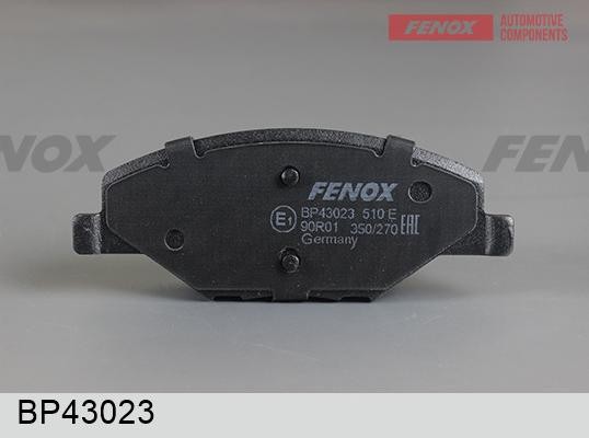 КОЛОДКИ ТОРМОЗНЫЕ ДИСКОВЫЕ ПЕРЕДНИЕ BP43023 FENOX