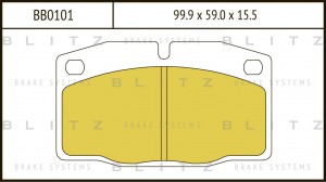 Колодки тормозные дисковые BB0101 BLITZ