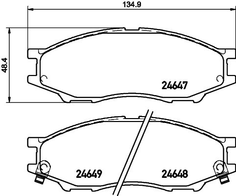 Колодки тормозные дисковые 8DB 355 028-681 PAGID