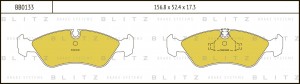 Колодки тормозные дисковые BB0133 BLITZ