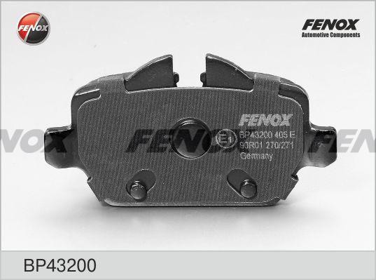 КОЛОДКИ ТОРМОЗНЫЕ ДИСКОВЫЕ ЗАДНИЕ BP43200 FENOX