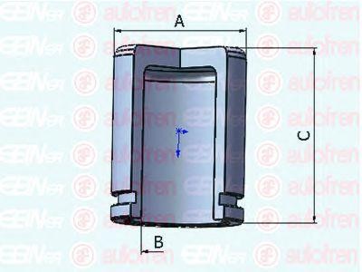 Поршень тормозного суппорта D025279 AUTOFREN SEINSA