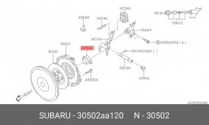 Подшипник выжимной сцепления 30502AA120 SUBARU