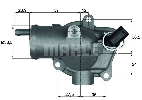 Термостат системы охлаждения TH 11 87 MAHLE