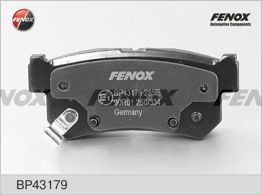 КОЛОДКИ ТОРМОЗНЫЕ ДИСКОВЫЕ ЗАДНИЕ BP43179 FENOX