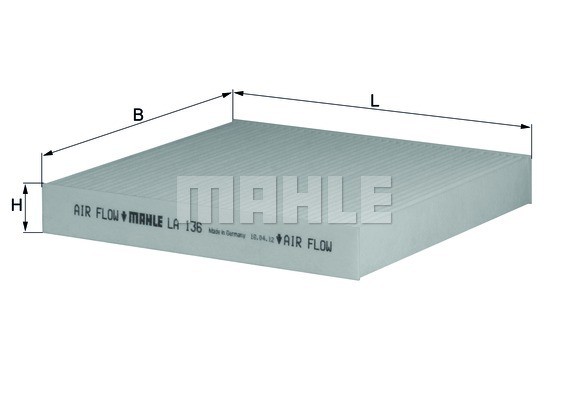 Фильтр салона LA136 MAHLE