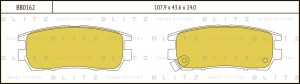 Колодки тормозные дисковые BB0162 BLITZ
