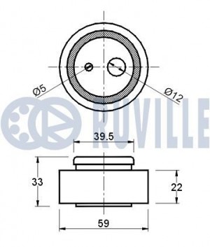 Опора шаровая подвески 915011 RUVILLE