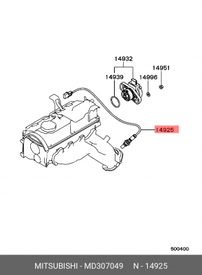 Датчик кислородный (лямбда-зонд) MD307049 MITSUBISHI