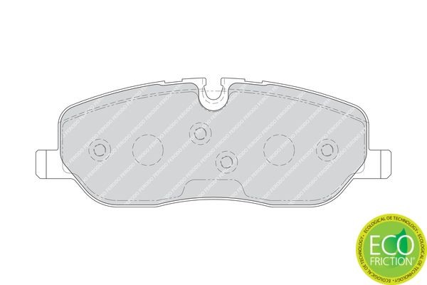 Колодки тормозные дисковые FDB1615 FERODO