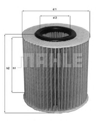 Фильтр масляный двигателя OX166/1D MAHLE
