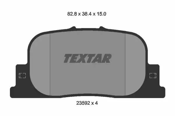 Колодки тормозные дисковые 2359201 TEXTAR