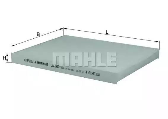 Фильтр салона LA587 MAHLE