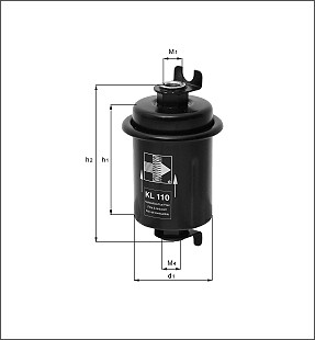 Фильтр топливный KL185 MAHLE