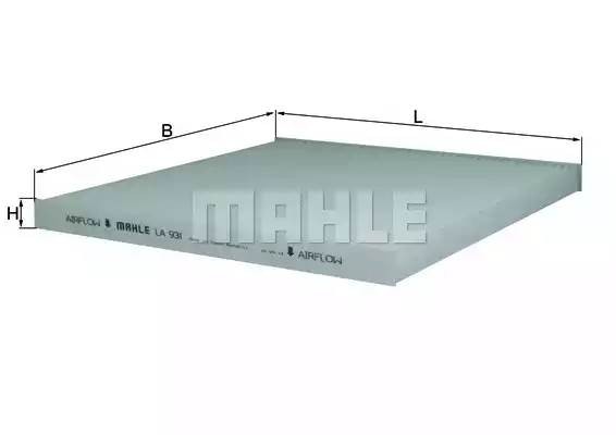 Фильтр салона LA931 MAHLE