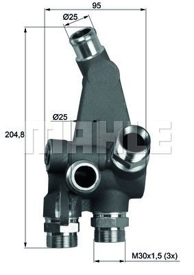 Термостат системы охлаждения TX5292 MAHLE