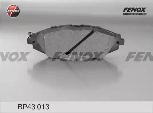 КОЛОДКИ ТОРМОЗНЫЕ ДИСКОВЫЕ ПЕРЕДНИЕ BP43013 FENOX